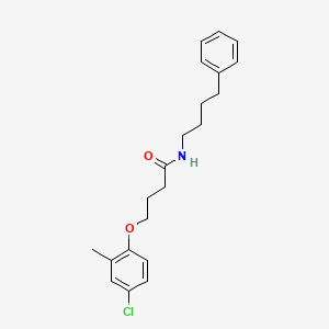 4-(4-chloro-2-methylphenoxy)-N-(4-phenylbutyl)butanamide