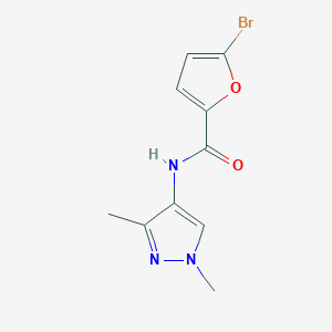 molecular formula C10H10BrN3O2 B14932419 5-bromo-N-(1,3-dimethyl-1H-pyrazol-4-yl)-2-furamide 