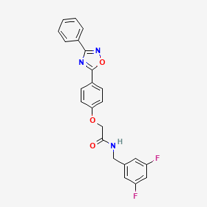 N-(3,5-difluorobenzyl)-2-[4-(3-phenyl-1,2,4-oxadiazol-5-yl)phenoxy]acetamide