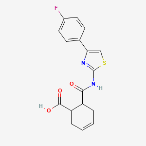 6-{[4-(4-Fluorophenyl)-1,3-thiazol-2-yl]carbamoyl}cyclohex-3-ene-1-carboxylic acid