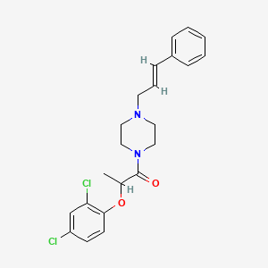 2-(2,4-dichlorophenoxy)-1-{4-[(2E)-3-phenylprop-2-en-1-yl]piperazin-1-yl}propan-1-one