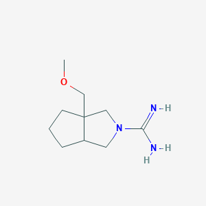 molecular formula C10H19N3O B1493249 3a-(methoxymethyl)hexahydrocyclopenta[c]pyrrole-2(1H)-carboximidamide CAS No. 2097985-45-8