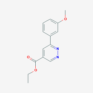 molecular formula C14H14N2O3 B1493253 Ethyl 6-(3-methoxyphenyl)pyridazine-4-carboxylate CAS No. 2098113-37-0