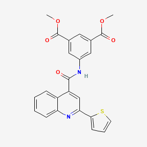 Dimethyl 5-({[2-(thiophen-2-yl)quinolin-4-yl]carbonyl}amino)benzene-1,3-dicarboxylate