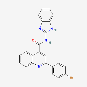 N-(1H-benzimidazol-2-yl)-2-(4-bromophenyl)quinoline-4-carboxamide