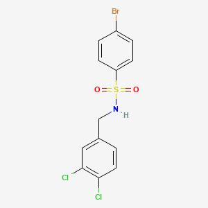 4-bromo-N-(3,4-dichlorobenzyl)benzenesulfonamide