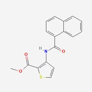 molecular formula C17H13NO3S B14932556 Methyl 3-[(naphthalen-1-ylcarbonyl)amino]thiophene-2-carboxylate 