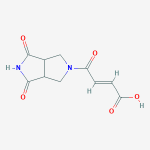 molecular formula C10H10N2O5 B1493258 (E)-4-(4,6-dioxohexahydropyrrolo[3,4-c]pyrrol-2(1H)-yl)-4-oxobut-2-enoic acid CAS No. 2023091-52-1