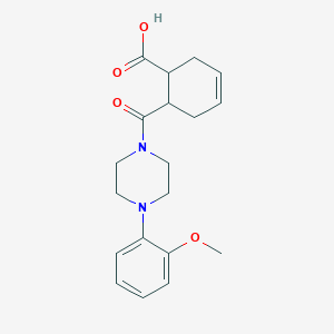 6-{[4-(2-Methoxyphenyl)piperazin-1-yl]carbonyl}cyclohex-3-ene-1-carboxylic acid