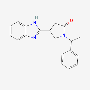 4-(1H-benzimidazol-2-yl)-1-(1-phenylethyl)pyrrolidin-2-one