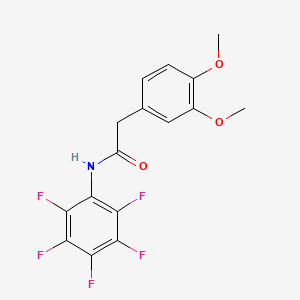 molecular formula C16H12F5NO3 B14932606 2-(3,4-dimethoxyphenyl)-N-(pentafluorophenyl)acetamide 