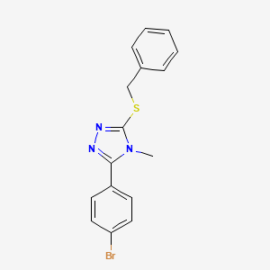 3-(benzylsulfanyl)-5-(4-bromophenyl)-4-methyl-4H-1,2,4-triazole