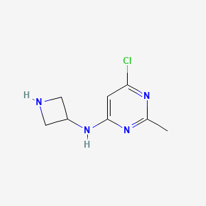 molecular formula C8H11ClN4 B1493264 N-(azetidin-3-yl)-6-chloro-2-methylpyrimidin-4-amine CAS No. 2090590-40-0