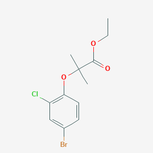 Ethyl 2-(4-bromo-2-chlorophenoxy)-2-methylpropanoate