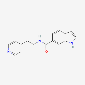 molecular formula C16H15N3O B14932663 N-[2-(pyridin-4-yl)ethyl]-1H-indole-6-carboxamide 