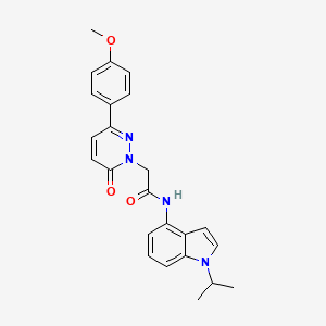 2-[3-(4-methoxyphenyl)-6-oxopyridazin-1(6H)-yl]-N-[1-(propan-2-yl)-1H-indol-4-yl]acetamide