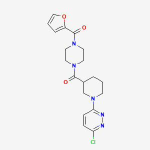 molecular formula C19H22ClN5O3 B14932713 [1-(6-Chloropyridazin-3-yl)piperidin-3-yl][4-(furan-2-ylcarbonyl)piperazin-1-yl]methanone 