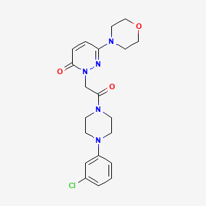 2-{2-[4-(3-chlorophenyl)piperazin-1-yl]-2-oxoethyl}-6-(morpholin-4-yl)pyridazin-3(2H)-one