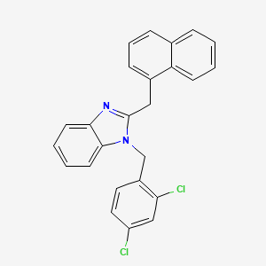 1-(2,4-dichlorobenzyl)-2-(naphthalen-1-ylmethyl)-1H-benzimidazole