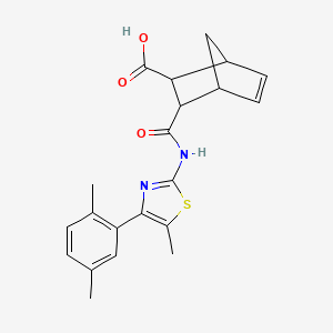 3-{[4-(2,5-Dimethylphenyl)-5-methyl-1,3-thiazol-2-yl]carbamoyl}bicyclo[2.2.1]hept-5-ene-2-carboxylic acid