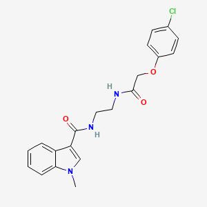 molecular formula C20H20ClN3O3 B14932753 N-(2-{[(4-chlorophenoxy)acetyl]amino}ethyl)-1-methyl-1H-indole-3-carboxamide 