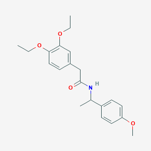 molecular formula C21H27NO4 B14932774 2-(3,4-diethoxyphenyl)-N-[1-(4-methoxyphenyl)ethyl]acetamide 