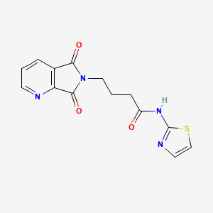 4-(5,7-dioxo-5,7-dihydro-6H-pyrrolo[3,4-b]pyridin-6-yl)-N-(1,3-thiazol-2-yl)butanamide