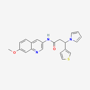 N-(7-Methoxy-3-quinolyl)-3-(1H-pyrrol-1-YL)-3-(3-thienyl)propanamide