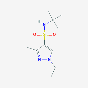 molecular formula C10H19N3O2S B14932832 N-tert-butyl-1-ethyl-3-methyl-1H-pyrazole-4-sulfonamide 