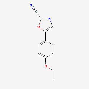molecular formula C12H10N2O2 B1493284 5-(4-Ethoxyphenyl)oxazole-2-carbonitrile CAS No. 2098112-02-6
