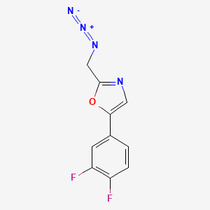 molecular formula C10H6F2N4O B1493285 2-(Azidomethyl)-5-(3,4-difluorophenyl)oxazole CAS No. 2098112-38-8