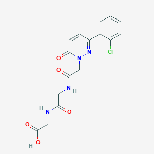 molecular formula C16H15ClN4O5 B14932858 N-{[3-(2-chlorophenyl)-6-oxopyridazin-1(6H)-yl]acetyl}glycylglycine 