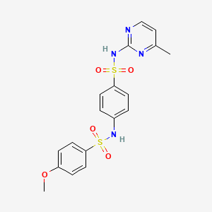 4-methoxy-N-{4-[(4-methylpyrimidin-2-yl)sulfamoyl]phenyl}benzenesulfonamide