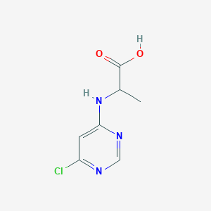 molecular formula C7H8ClN3O2 B1493294 (6-Chloropyrimidin-4-yl)alanine CAS No. 2089718-50-1