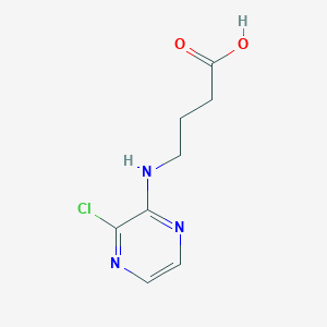 molecular formula C8H10ClN3O2 B1493296 4-((3-氯吡嗪-2-基)氨基)丁酸 CAS No. 2098075-29-5