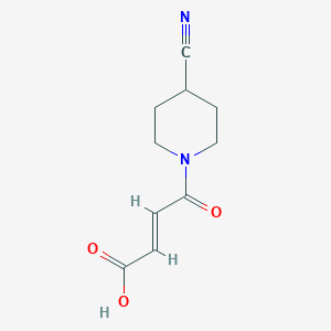 molecular formula C10H12N2O3 B1493298 (E)-4-(4-cyanopiperidin-1-yl)-4-oxobut-2-enoic acid CAS No. 2092880-79-8