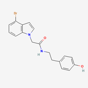 molecular formula C18H17BrN2O2 B14933000 2-(4-bromo-1H-indol-1-yl)-N-[2-(4-hydroxyphenyl)ethyl]acetamide 