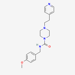 N-(4-methoxybenzyl)-4-[2-(pyridin-4-yl)ethyl]piperazine-1-carboxamide