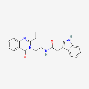 N-[2-(2-ethyl-4-oxoquinazolin-3(4H)-yl)ethyl]-2-(1H-indol-3-yl)acetamide