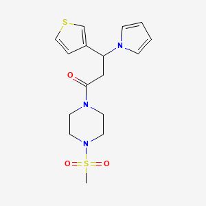 1-[4-(Methylsulfonyl)piperazino]-3-(1H-pyrrol-1-YL)-3-(3-thienyl)-1-propanone