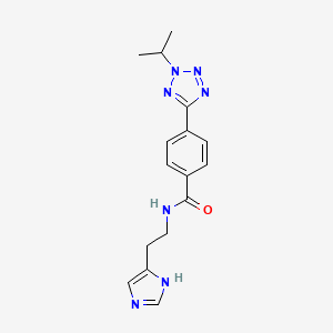 N-[2-(1H-imidazol-4-yl)ethyl]-4-[2-(propan-2-yl)-2H-tetrazol-5-yl]benzamide