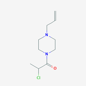 molecular formula C10H17ClN2O B1493303 1-(4-烯丙基哌嗪-1-基)-2-氯丙酮 CAS No. 2091589-29-4