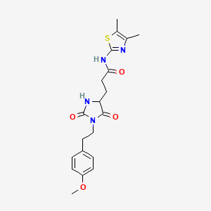 N-(4,5-dimethyl-1,3-thiazol-2-yl)-3-{1-[2-(4-methoxyphenyl)ethyl]-2,5-dioxoimidazolidin-4-yl}propanamide