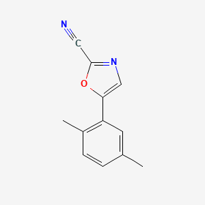 molecular formula C12H10N2O B1493308 5-(2,5-Dimethylphenyl)oxazole-2-carbonitrile CAS No. 2098136-95-7