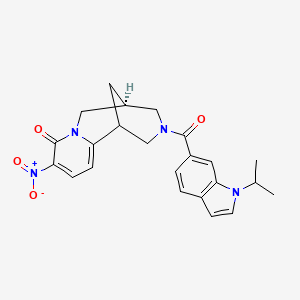 (5S)-3-[(1-Isopropyl-1H-indol-6-YL)carbonyl]-9-nitro-1,2,3,4,5,6-hexahydro-8H-1,5-methanopyrido[1,2-A][1,5]diazocin-8-one