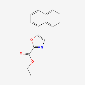 molecular formula C16H13NO3 B1493309 Ethyl 5-(naphthalen-1-yl)oxazole-2-carboxylate CAS No. 2088860-35-7