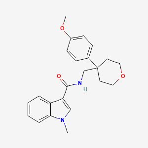 N-{[4-(4-methoxyphenyl)oxan-4-yl]methyl}-1-methyl-1H-indole-3-carboxamide