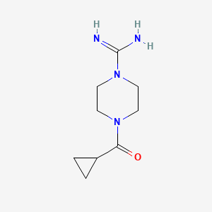 molecular formula C9H16N4O B1493310 4-(Cyclopropanecarbonyl)piperazine-1-carboximidamide CAS No. 2097957-89-4