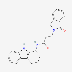 3-(1-oxo-1,3-dihydro-2H-isoindol-2-yl)-N-(2,3,4,9-tetrahydro-1H-carbazol-1-yl)propanamide