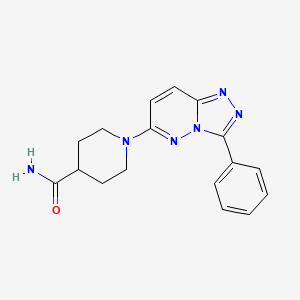 1-(3-Phenyl[1,2,4]triazolo[4,3-b]pyridazin-6-yl)piperidine-4-carboxamide